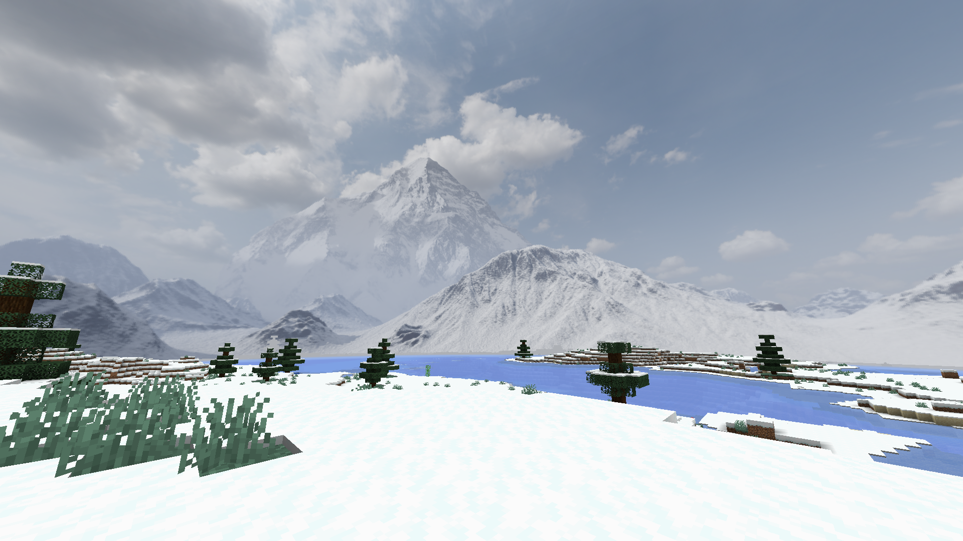 Snowy Mountains Sky